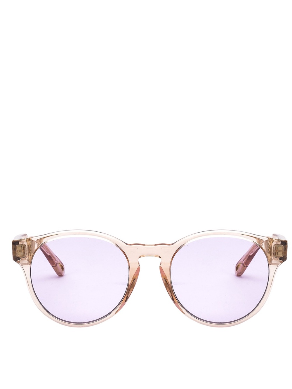 Chloe Pink Transparent CE753S Round Sunglasses